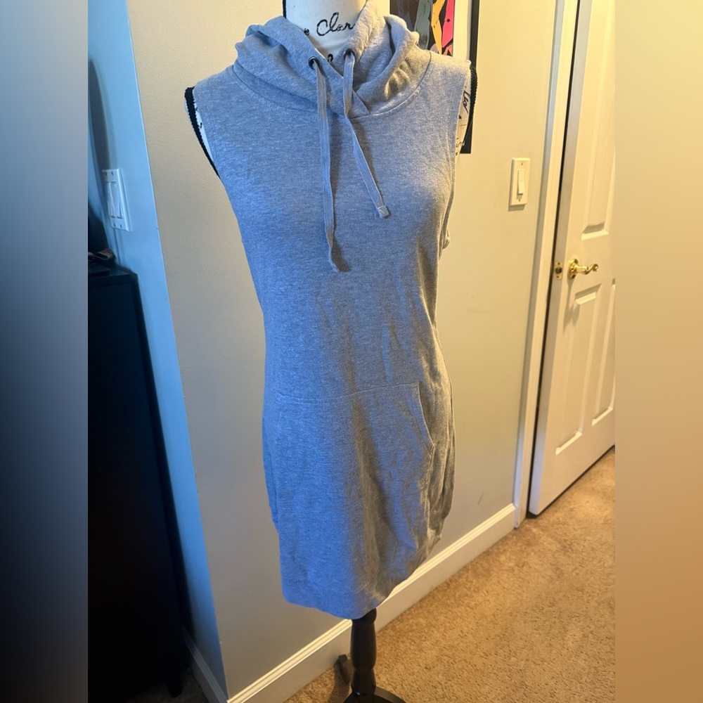 Fabletics grey hoodie mini dress